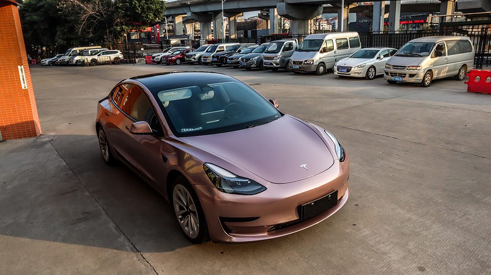 原漆色冰莓粉×特斯拉