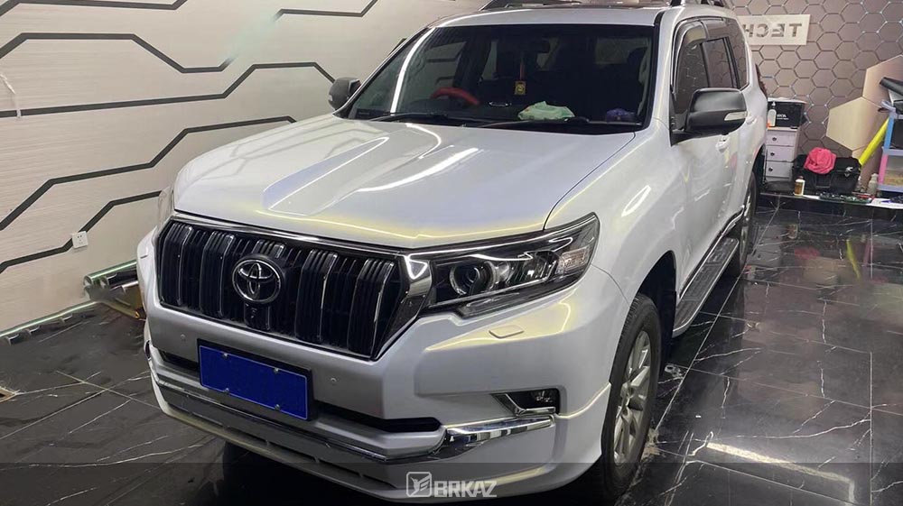 亮光白变金×丰田 霸道